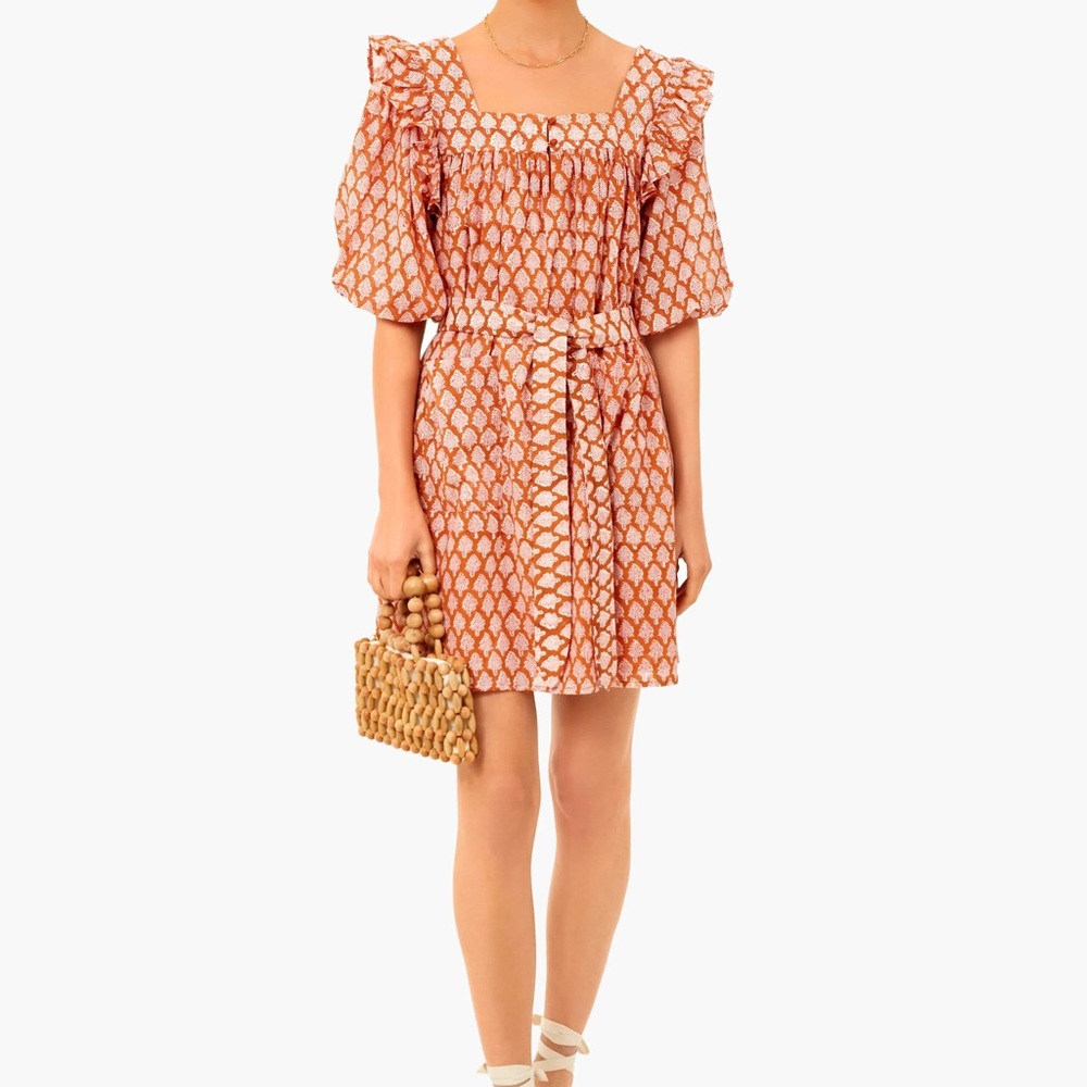 Emerson Fry Adelina Long Sleeve Gigi Organic Dress with Optional Belt